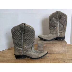 Smoky Mountain Girls Magnolia Western Boot Snip Toe Size 2 Big Kids